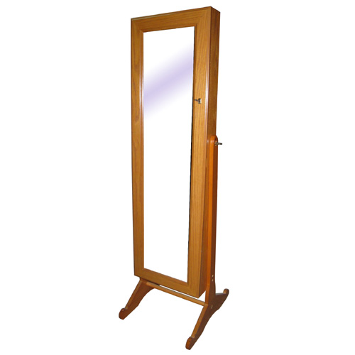 Standing+jewelry+armoire+with+mirror
